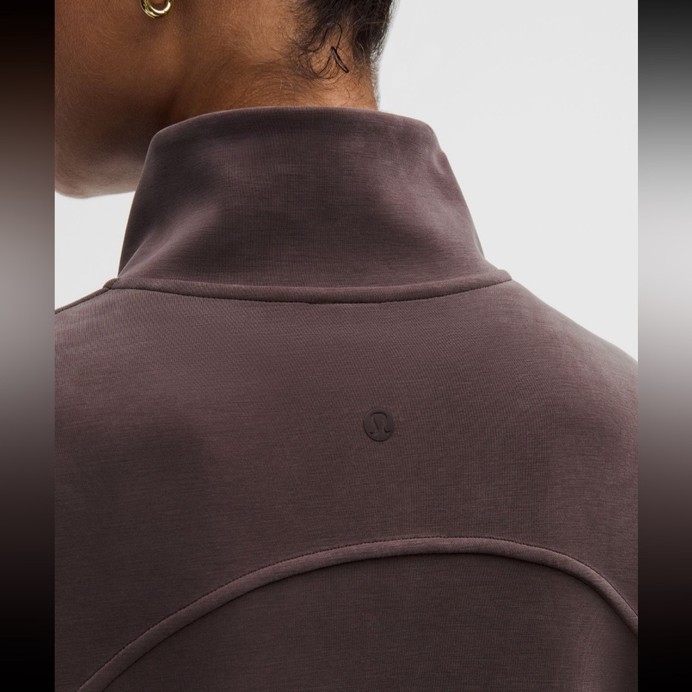 Lululemon Softstreme Half Zip Long Pullover Sequoia Brown Size medium - Picture 7 of 11